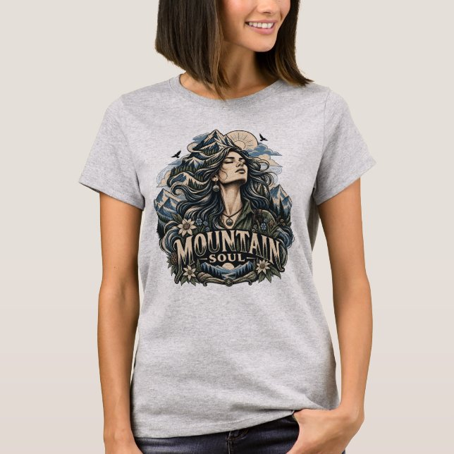 T-shirt Femme Mountain Soul (Devant)