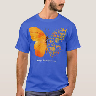 T-shirt Femme MS Butterfly Orange Ribbon Multiple Scleros