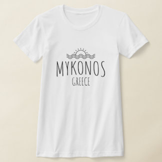 T-shirt Femme Mykonos Grèce