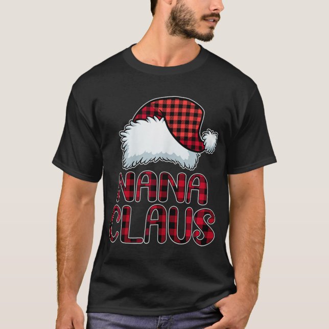 T-shirt Femme Nana Claus Chemise Funny Noël Pyjama Fam (Devant)