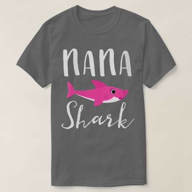 T-shirt Femme Nana Shark Grand-mère requin rose G (Design devant)