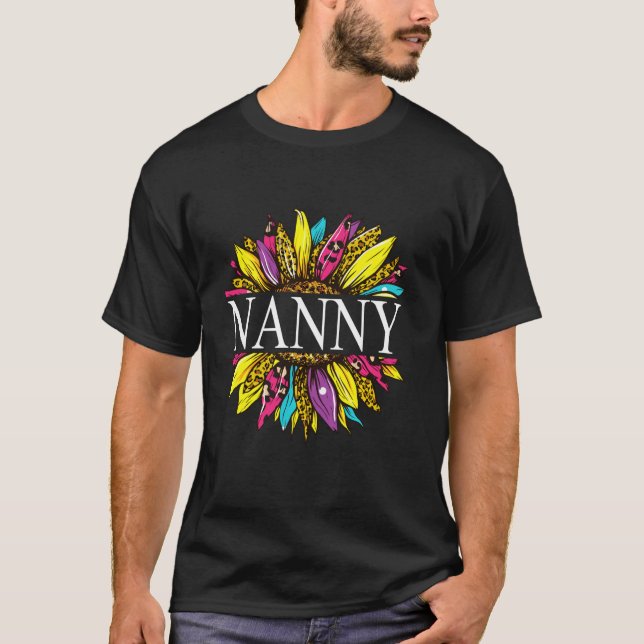 T-shirt Femme Nanny Sunflower Grandma personnalisée (Devant)