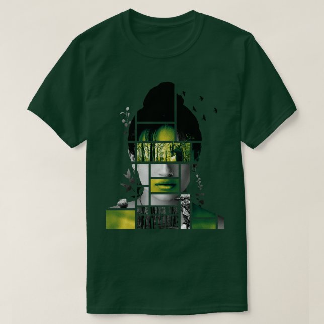 T-shirt Femme nature Abstraite minimaliste (Design devant)