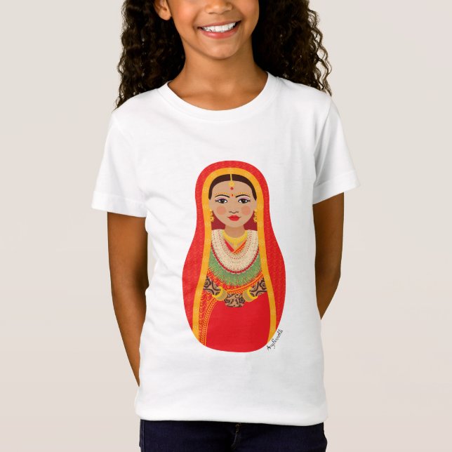 T-Shirt Femme népalaise Matryoshka (Devant)