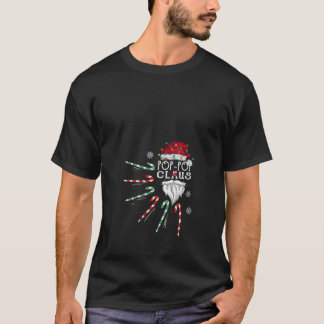 T-shirt Femme Noël Pop Pop Claus Pop Pop Beauté Candy