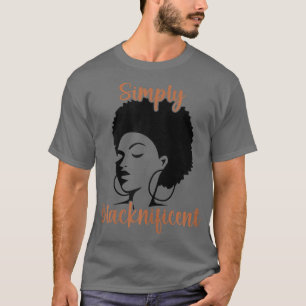 T-shirt Femme Noir Afro Melanin African Pride B
