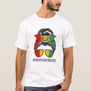 T-shirt Femme noire Enseignante Histoire Noire Mois Don I