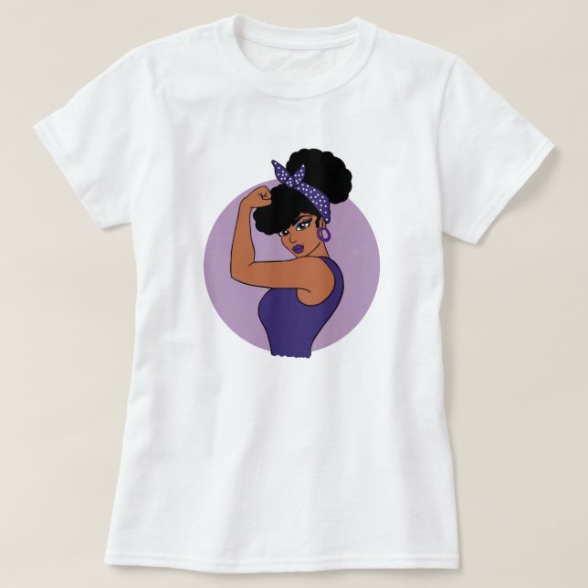 T-Shirt Femme Noire Forte (Design devant)