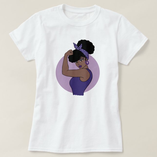 T-shirt femme noire forte (Design devant)