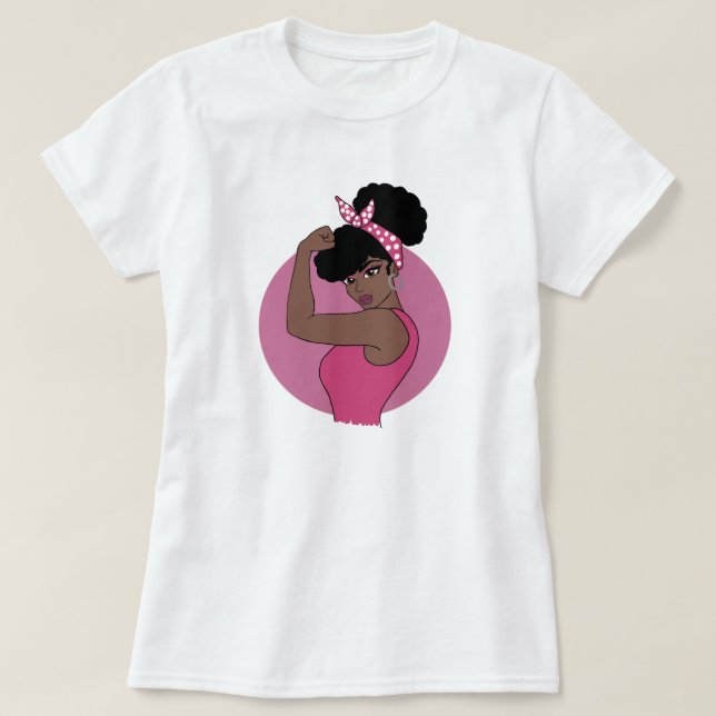 T-shirt femme noire forte (Design devant)