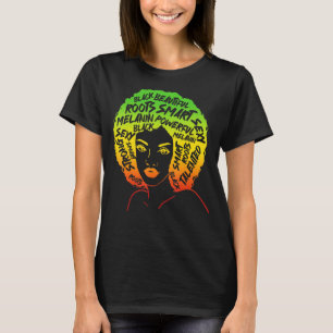 T-shirt Femme noire Melanée Africaine Américaine