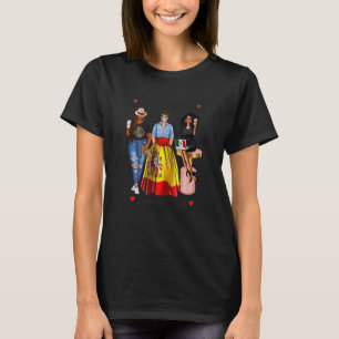 T-shirt Femme Noire Mexicaine Femme Moitié Mexicaine Espag