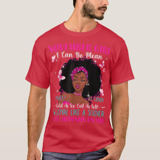 T-shirt Femme Novembre Fille Je Peux Être Moyenne Aussi Do