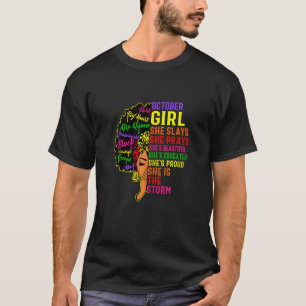T-shirt Femme Octobre Fille Elle Slay & Prières Octobre Bi