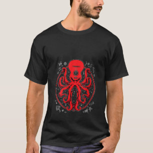 T-shirt Femme Octopus Guitare T Musique Kraken Basse élect