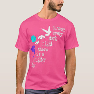 T-shirt Femme Oiseaux Semicolon Cadeau Prévention du suici