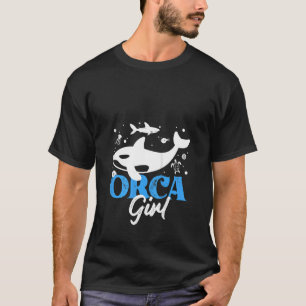 T-shirt Femme Orca Graphisme Pour Femmes Filles Enfants Ba