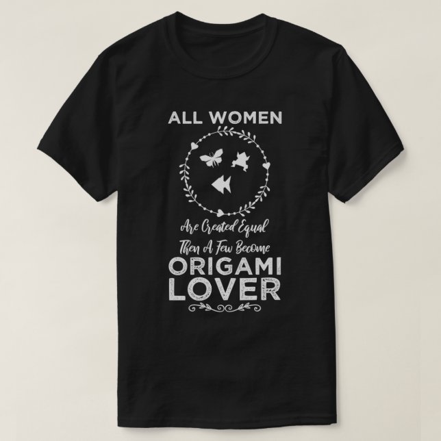 T-shirt Femme Origami Lover Drôle Conception Pour Cadeau (Design devant)