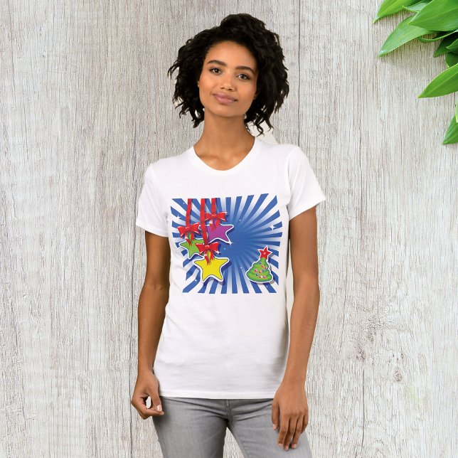 T-shirt femme ornements de Noël (Créateur téléchargé)