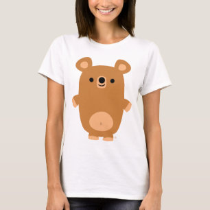 T-shirt Femme Ours Cartoon Fort