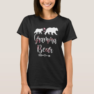 T-shirt Femme Ours Floral Correspondant aux tenues de fami