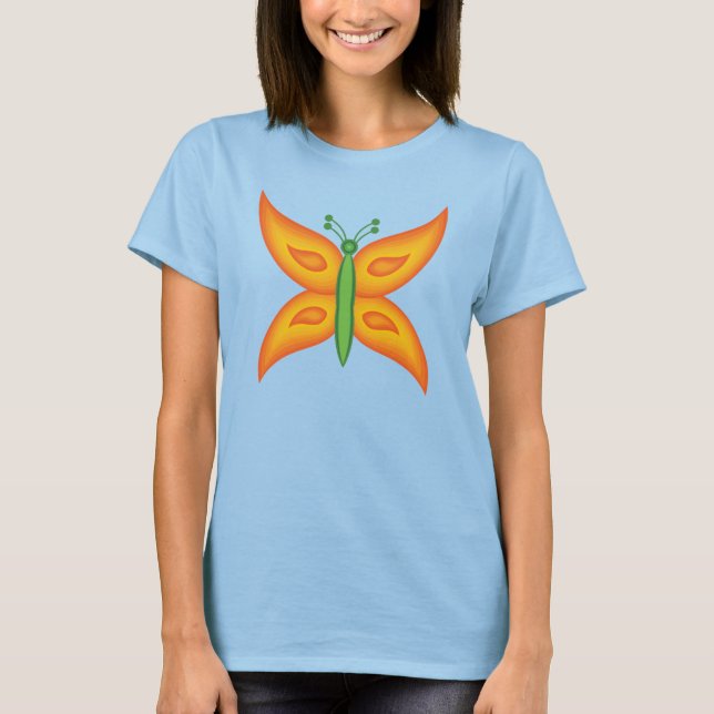 T-Shirt Femme Papillon Alien (Devant)