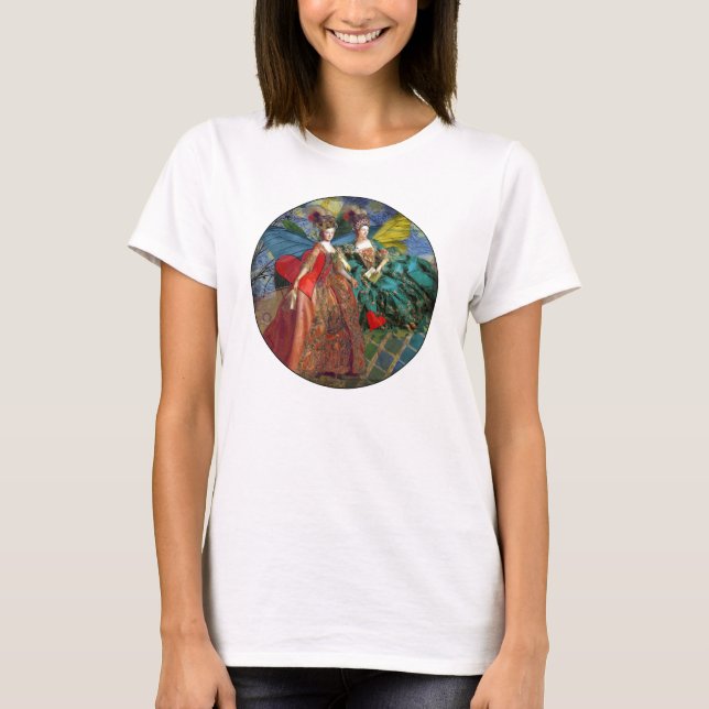 T-shirt Femme Papillon Capricieuse Gémeaux Gothique Classi (Devant)