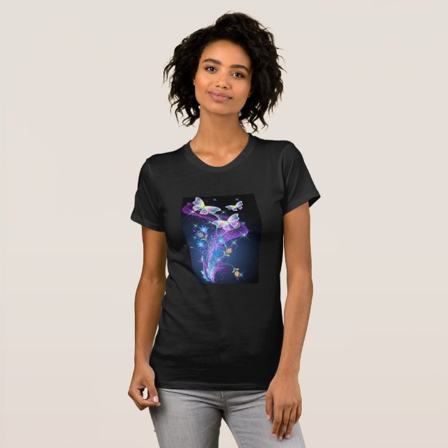 T-shirt femme/papillons (Devant entier)
