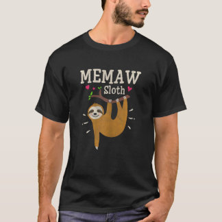 T-shirt Femme Paresseux Graphique Humour Zoo Animal Mémé