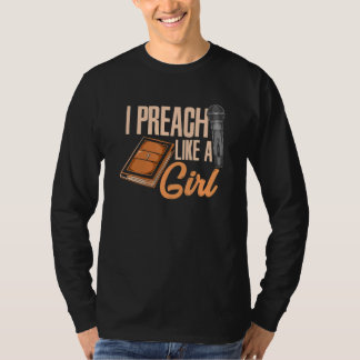 T-shirt Femme Pasteur Femme Pracher Je Prends Comme Une Fi