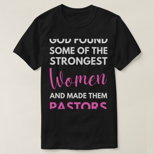 T-shirt Femme Pasteur - Femme Preacher (Design devant)