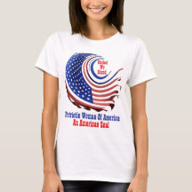 Femme patriotique d'Amérique Design Transparent