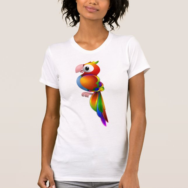 T-shirt femme perroquet (Devant)