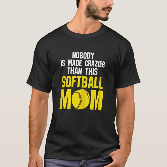 T-shirt Femme personne n'est fait softball maman maman sof (Devant)
