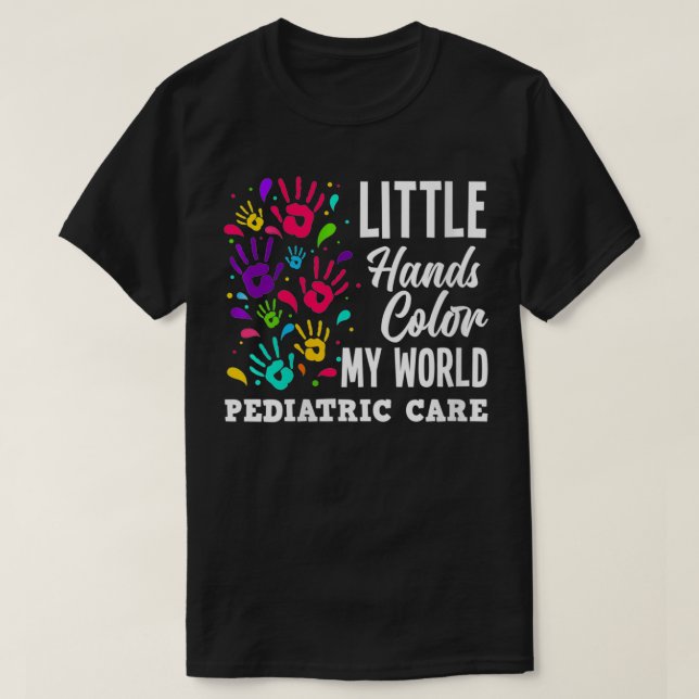 T-shirt Femme Petites Mains Couleur Mon Monde Pe (Design devant)