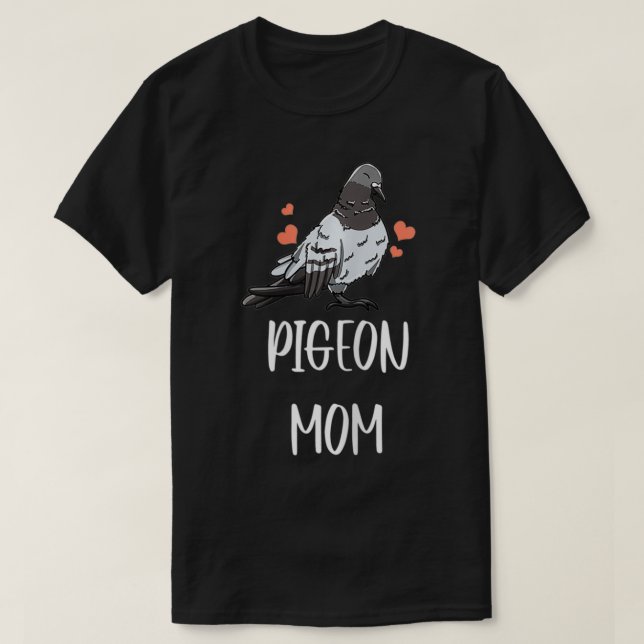 T-shirt Femme Pigeon Maman Feuille Motif Fille Fowin Dove  (Design devant)