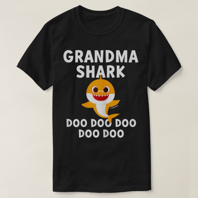 T-shirt Femme Pinkfong grand-mère requin officiel  (Design devant)