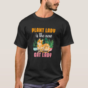T-shirt Femme Plante Lady Nouveau Chat Lady Gardener Garde