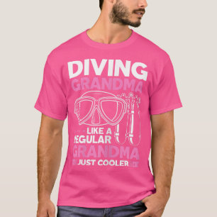 T-shirt Femme Plongée Diver Drôle Plongée Grandma Divemast