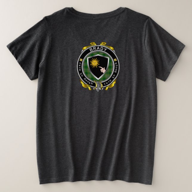 T-shirt Femme plus Brady Irish Shield (Design dos)