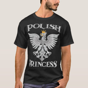 T-shirt Femme Polonaise Princesse Pologne Pride Eagle Cres