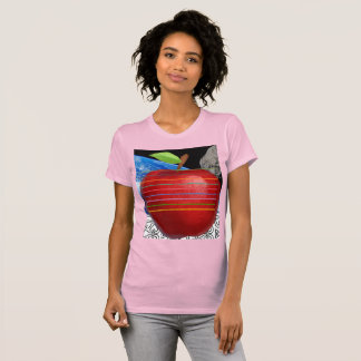 T-shirt femme pomme espace coeur chemise