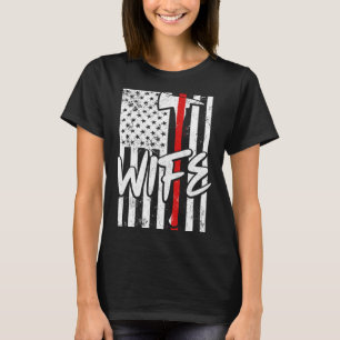 T-shirt Femme pompière Fireman s Femme femmes s mince roug