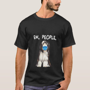 T-shirt Femme Portée Collie Ew Personnes Chien Portant Le