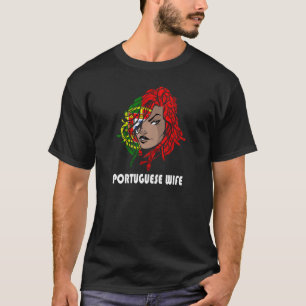 T-shirt Femme portugaise épouse Portugal racines portugais