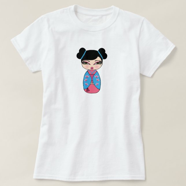 T-shirt femme poupée Kokeshi (Design devant)