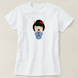T-shirt femme poupée Kokeshi