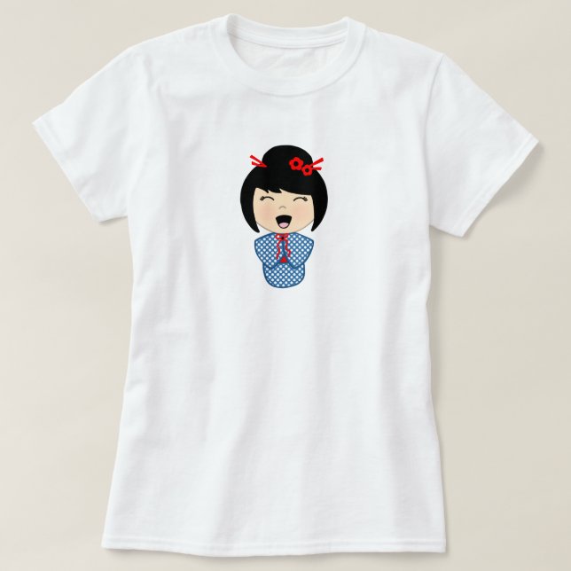 T-shirt femme poupée Kokeshi (Design devant)