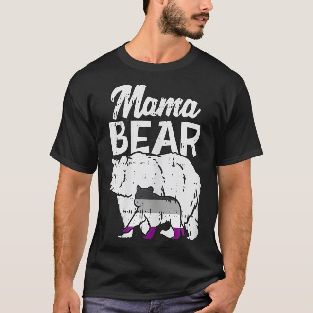 T-shirt Femme Pride sexuelle Mama Porte Ace Drapeau LGBTQ  (Devant)