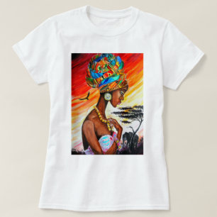 T-shirt femme princesse africaine joli cadeau